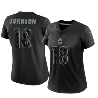 Diontae Johnson Pittsburgh Steelers Women's White Football Jersey •  Kybershop